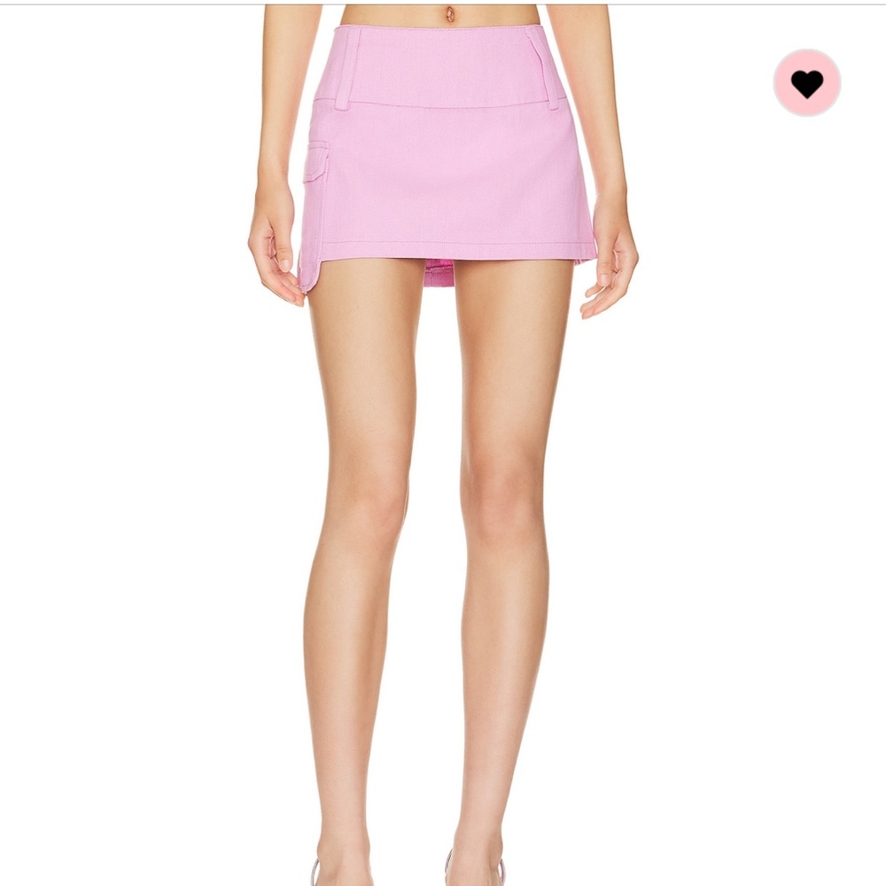 Revolve Pippa Skirt By DYLYN pink mini skirt